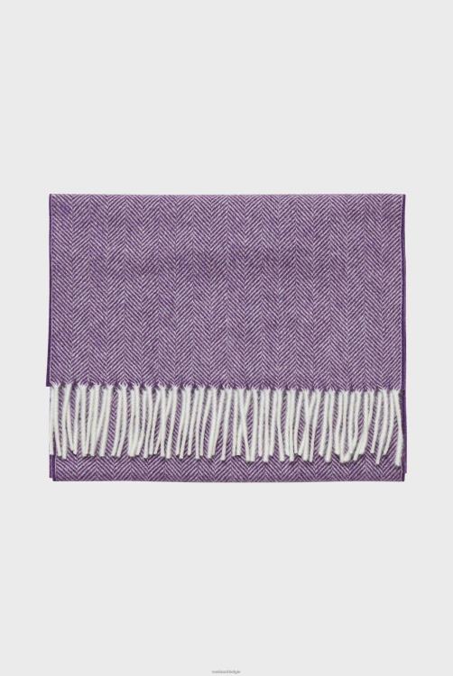 Heren Van Laack Kasjmier sjaal met visgraatmotief accessoires XLN6N825