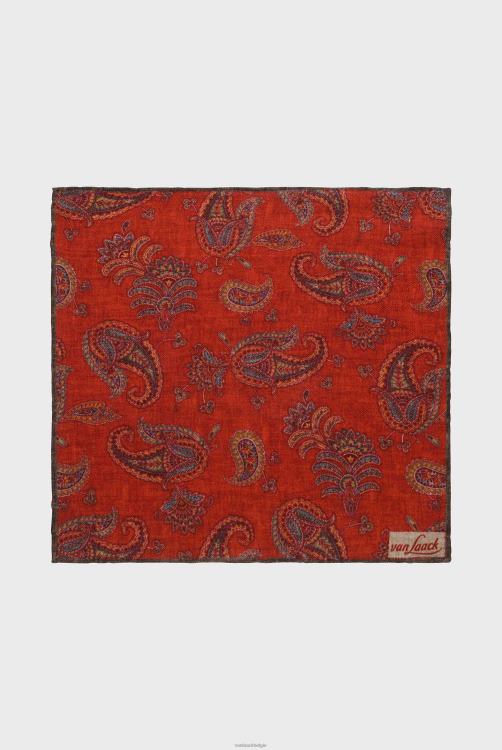 Heren Van Laack flanell pochet met paisleyprint accessoires XLN6N833