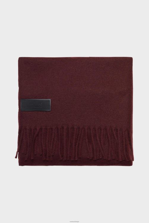 Heren Van Laack kasjmier sjaal bordeaux accessoires XLN6N822