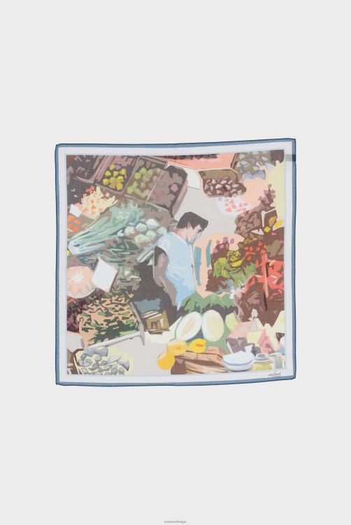 Heren Van Laack katoenen bandana met print accessoires XLN6N806