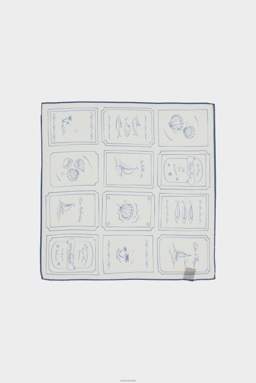 Heren Van Laack pochet van een katoen- en zijdemix met print accessoires XLN6N801