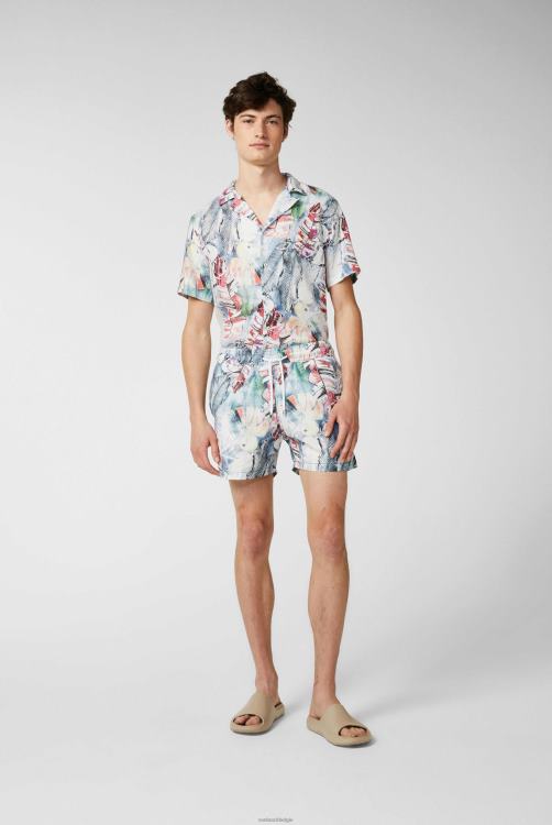 Heren Van Laack zwemshort met bloemenprint kleding XLN6N795