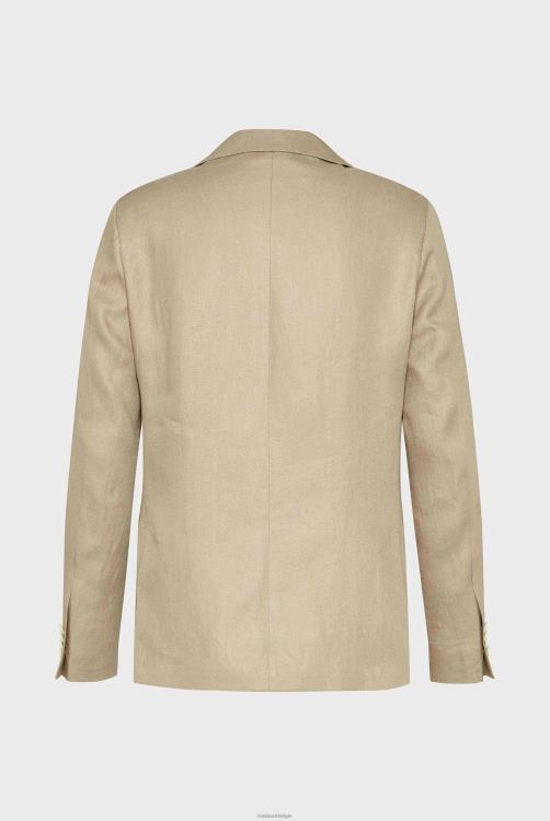 Heren Van Laack getextureerd linnen jasje beige kleding XLN6N645
