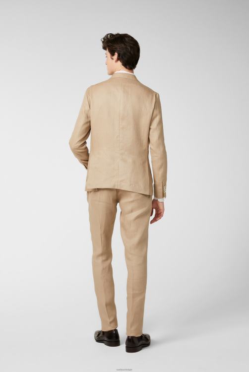 Heren Van Laack getextureerd linnen jasje beige kleding XLN6N645