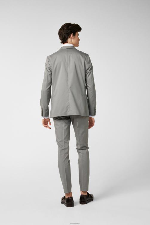 Heren Van Laack katoenen stretchjasje grijs kleding XLN6N646