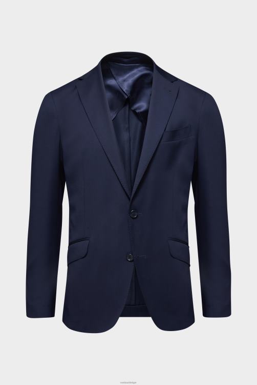 Heren Van Laack wollen jasje slim fit navy kleding XLN6N636