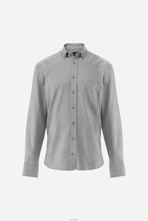 Heren Van Laack Button-down flanellen overhemd op maat kleding XLN6N539