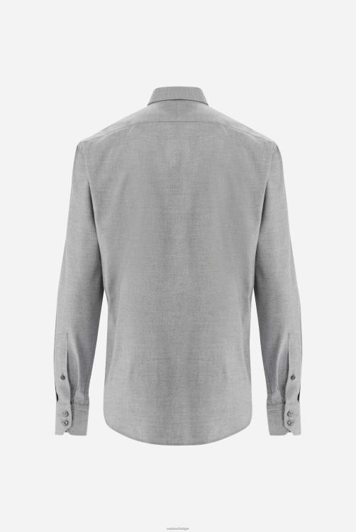 Heren Van Laack Button-down flanellen overhemd op maat kleding XLN6N539