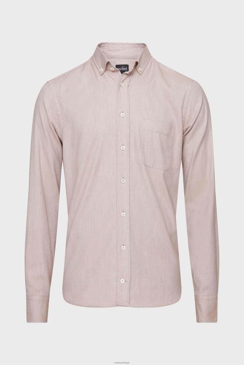 Heren Van Laack Button-down flanellen overhemd op maat kleding XLN6N540