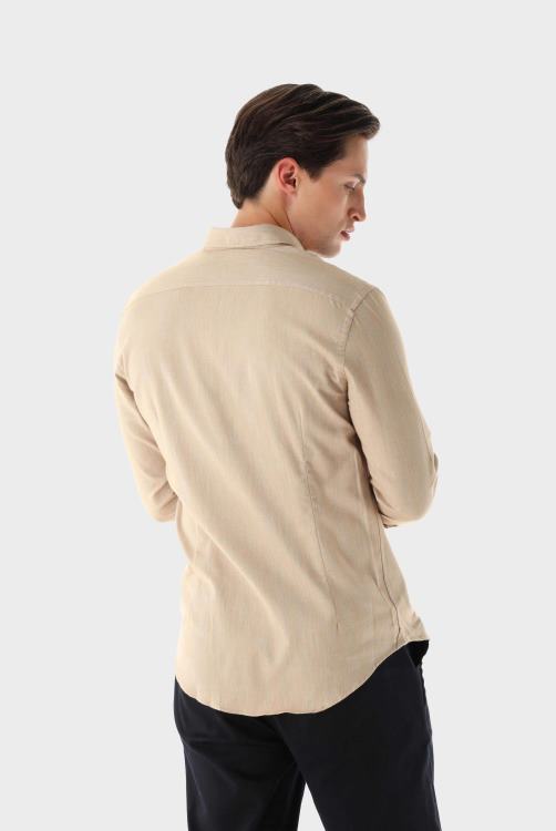 Heren Van Laack Button-down flanellen overhemd op maat kleding XLN6N540