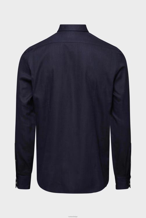 Heren Van Laack Button-down flanellen overhemd op maat kleding XLN6N541