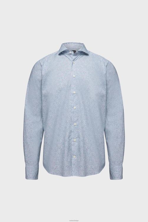 Heren Van Laack Comfortabele pasvorm van het shirt met microprint kleding XLN6N574