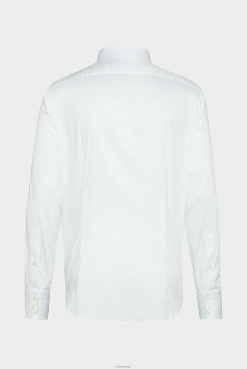 Heren Van Laack Effen katoenen poplin overhemd met stretch kleding XLN6N334