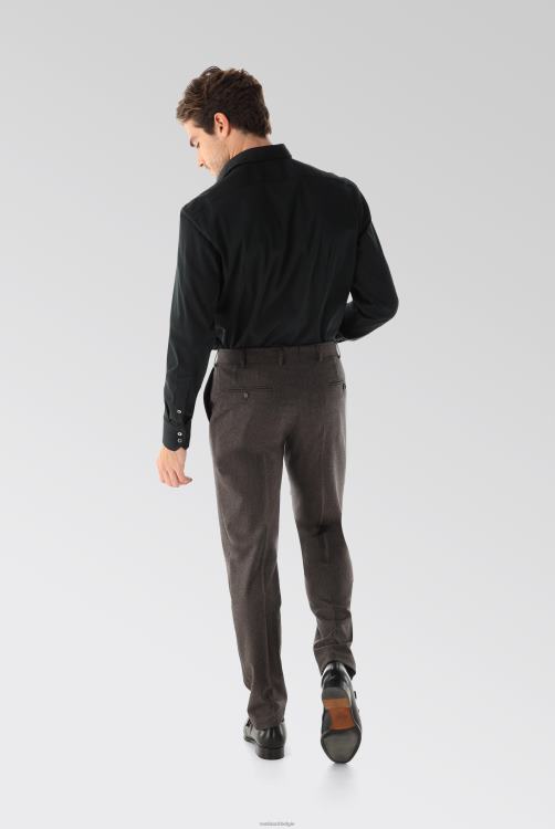 Heren Van Laack Effen katoenen poplin overhemd met stretch kleding XLN6N342