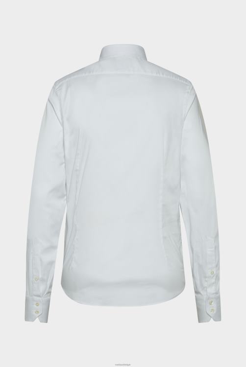 Heren Van Laack Effen katoenen poplin overhemd met stretch kleding XLN6N387