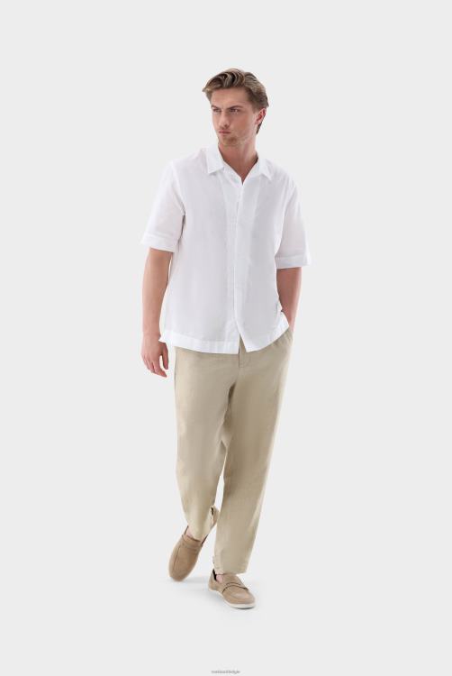 Heren Van Laack Gestreept overhemd met korte mouwen van katoen en linnen kleding XLN6N518