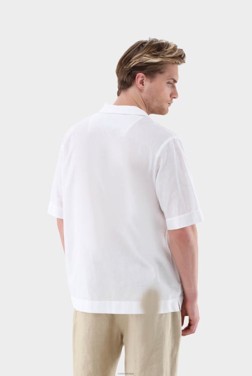 Heren Van Laack Gestreept overhemd met korte mouwen van katoen en linnen kleding XLN6N518