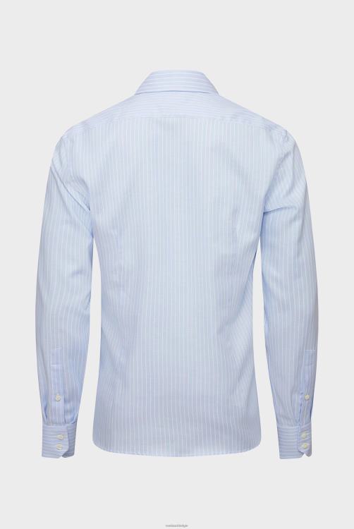 Heren Van Laack Gestreept zakelijk overhemd van twill, op maat gemaakt kleding XLN6N421