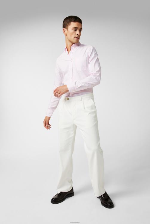 Heren Van Laack Oxford overhemd met knoopsluiting in een zachte roze wassing kleding XLN6N543