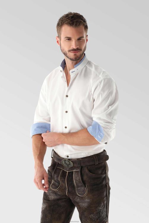 Heren Van Laack Traditioneel Oxford overhemd met gekleurd detail kleding XLN6N606