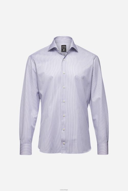 Heren Van Laack Twill overhemd met strepen op maat kleding XLN6N401