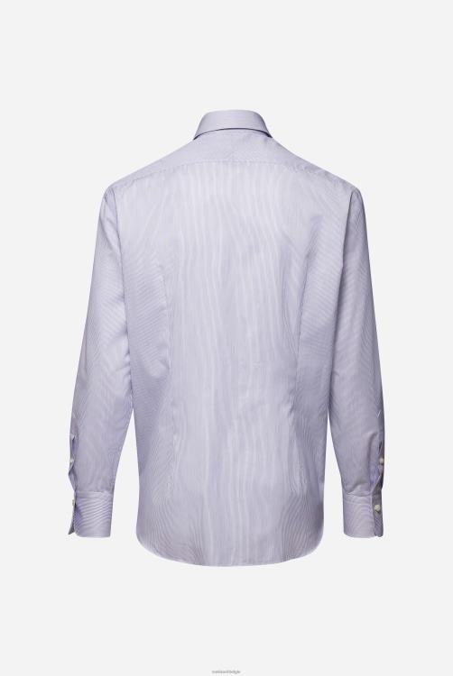 Heren Van Laack Twill overhemd met strepen op maat kleding XLN6N401