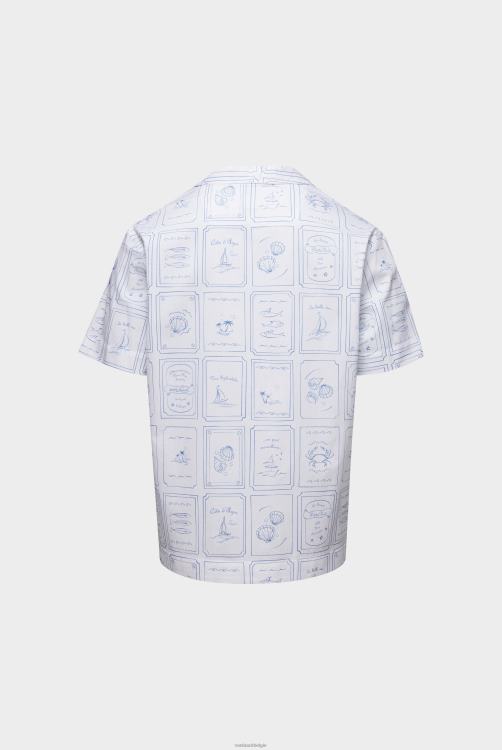 Heren Van Laack bowlingshirt met print kleding XLN6N537