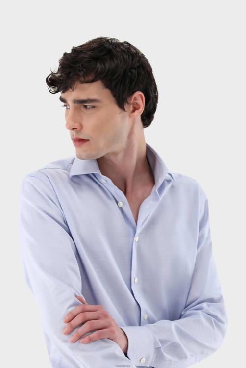 Heren Van Laack dobby zakelijk overhemd, slim-fit kleding XLN6N405