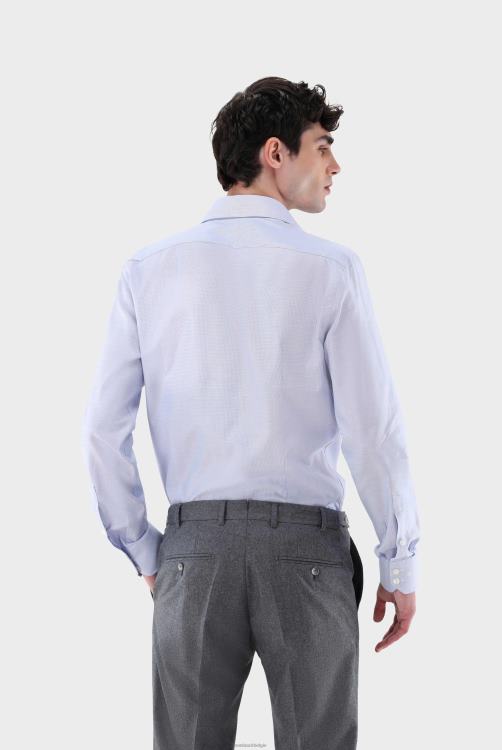 Heren Van Laack dobby zakelijk overhemd, slim-fit kleding XLN6N405