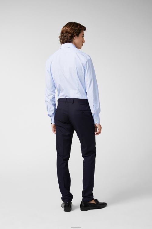 Heren Van Laack dun gestreept business overhemd van popeline kleding XLN6N353