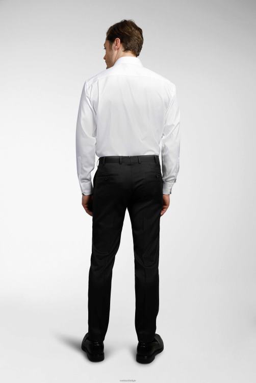 Heren Van Laack effen overhemd met structuur, nat/mandgeweven kleding XLN6N362