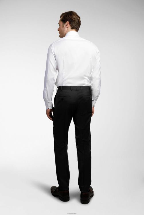 Heren Van Laack effen overhemd met structuur, nat/mandgeweven kleding XLN6N382