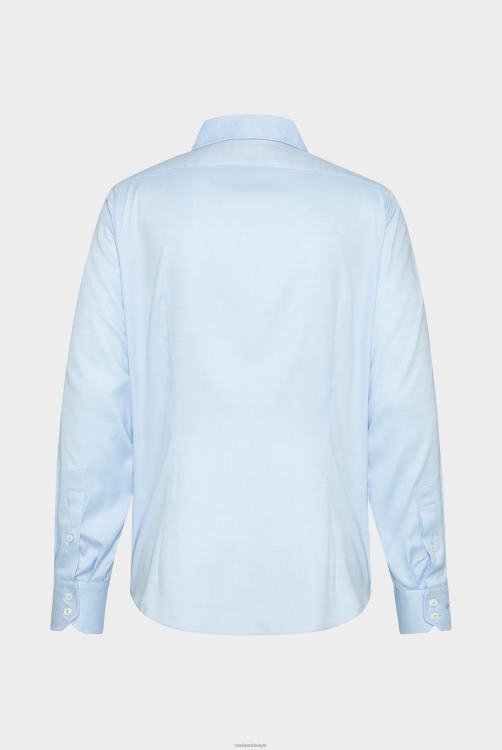 Heren Van Laack effen overhemd met structuur, nat/mandgeweven kleding XLN6N532