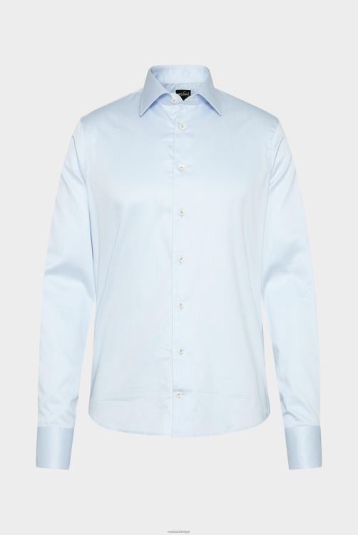 Heren Van Laack fijn katoenen twill overhemd kleding XLN6N327