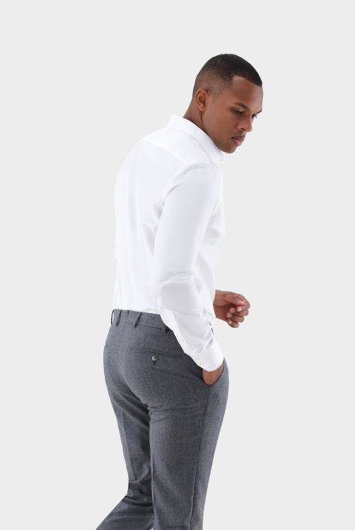 Heren Van Laack fijn katoenen twill overhemd kleding XLN6N339