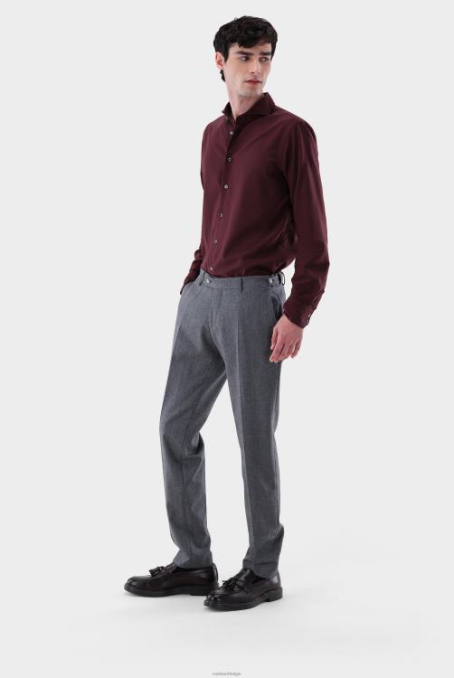 Heren Van Laack flanellen overhemd slim-fit kleding XLN6N562