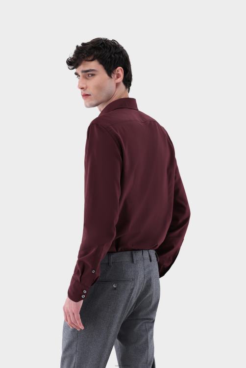 Heren Van Laack flanellen overhemd slim-fit kleding XLN6N562