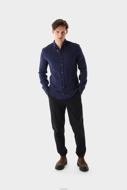 Heren Van Laack flanellen overhemd slim-fit kleding XLN6N614