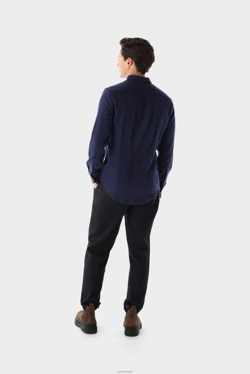 Heren Van Laack flanellen overhemd slim-fit kleding XLN6N614