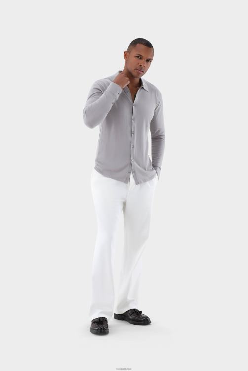 Heren Van Laack gebreid overhemd van luchtkatoen kleding XLN6N451