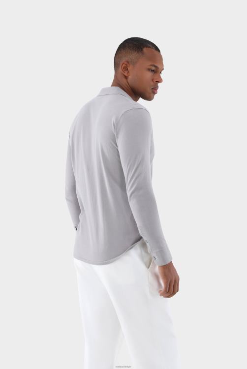 Heren Van Laack gebreid overhemd van luchtkatoen kleding XLN6N451