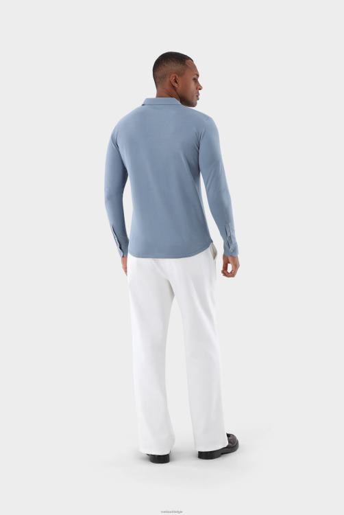 Heren Van Laack gebreid overhemd van luchtkatoen kleding XLN6N452