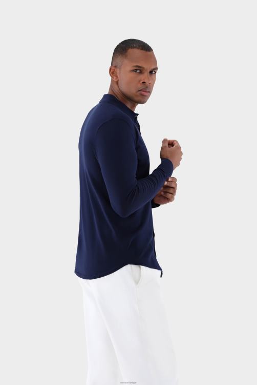 Heren Van Laack gebreid overhemd van luchtkatoen kleding XLN6N453