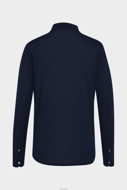 Heren Van Laack gebreid overhemd van luchtkatoen kleding XLN6N453