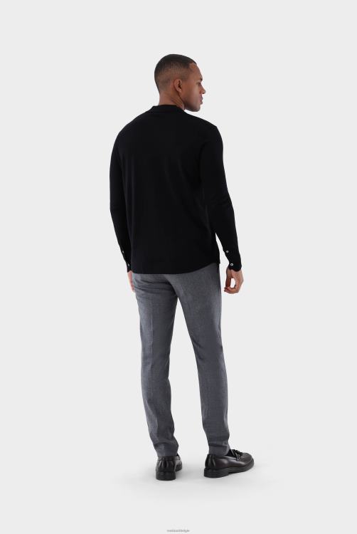 Heren Van Laack gebreid overhemd van ultrafijne merino kleding XLN6N445