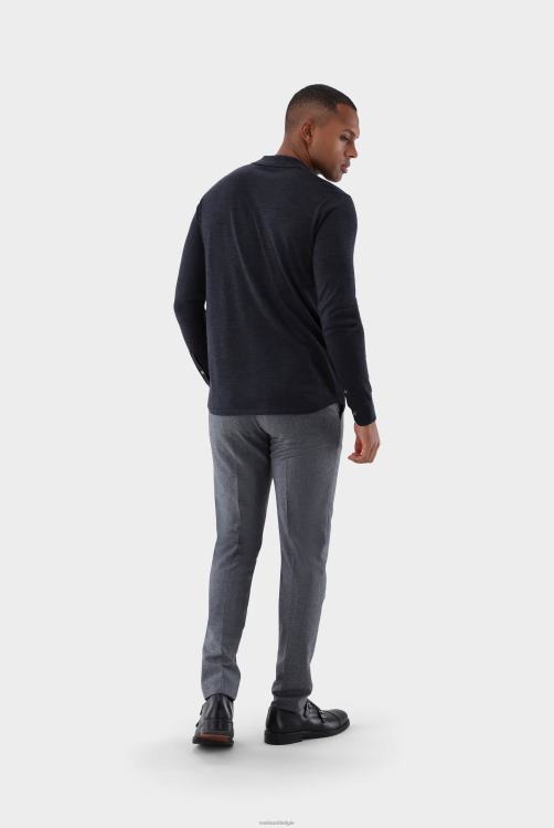 Heren Van Laack gebreid overhemd van ultrafijne merino kleding XLN6N448