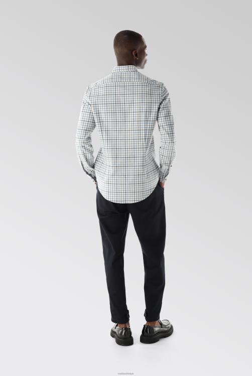 Heren Van Laack geruit flanellen overhemd op maat kleding XLN6N547