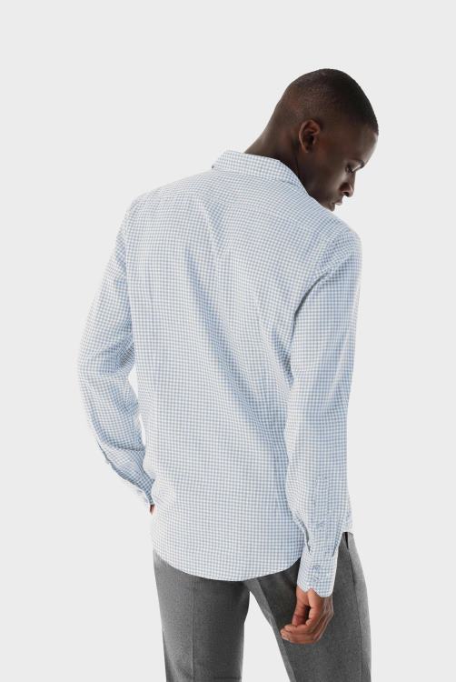 Heren Van Laack geruit flanellen overhemd op maat kleding XLN6N549