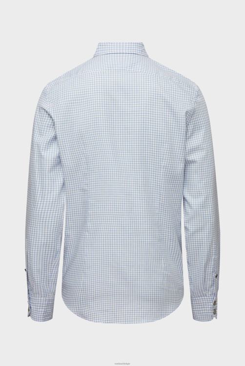 Heren Van Laack geruit flanellen overhemd op maat kleding XLN6N549