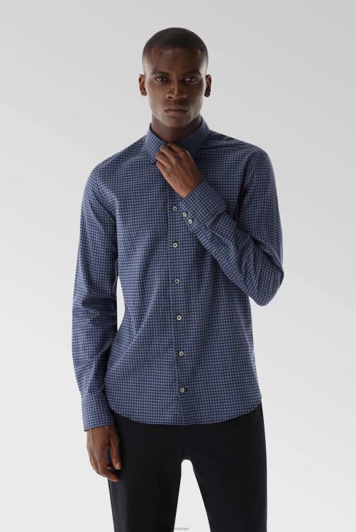 Heren Van Laack geruit flanellen overhemd op maat kleding XLN6N551